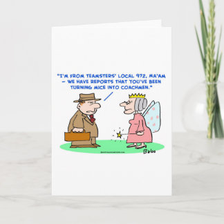 teamsters mice coachmen cinderella card