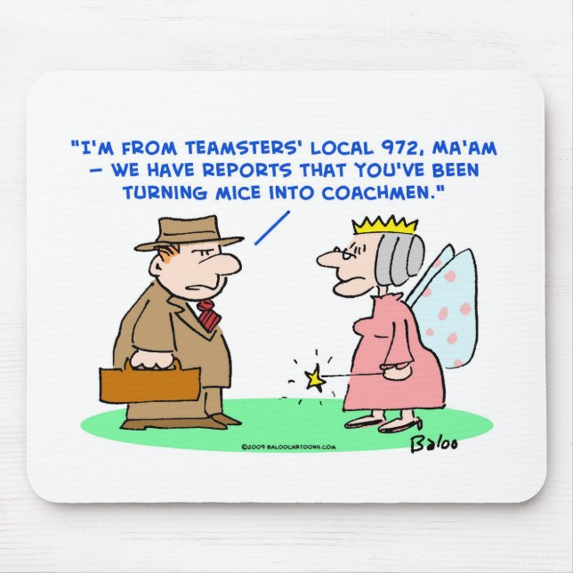 teamsters mice coachmen cinderella mouse mat (Front)