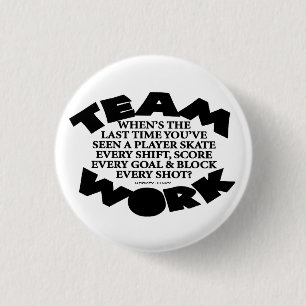 TEAMWORK 3 CM ROUND BADGE