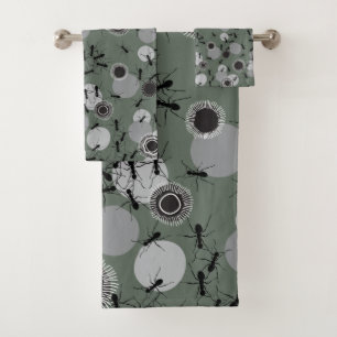 Teamwork. Ants working Bath Towel Set