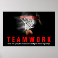 Teamwork Basketball Inspirational Quote Players