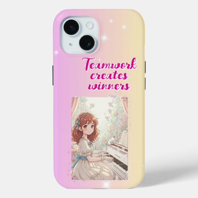 Teamwork creates winners Case-Mate iPhone case (Back)