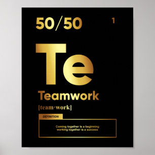 Teamwork Definition   Motivational Poster