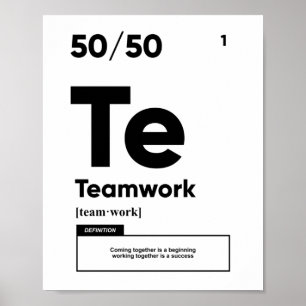 Teamwork Definition   Motivational Poster