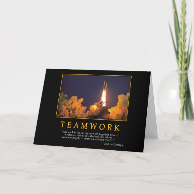 Teamwork Greeting Card (Front)