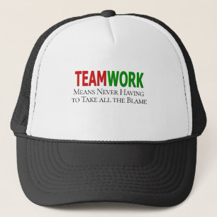 Teamwork Humour Trucker Hat