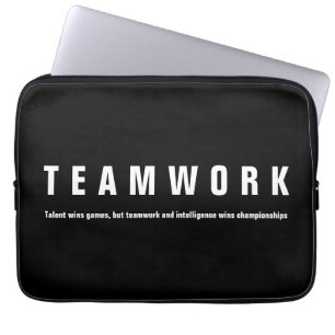 Teamwork Inspirational Quote Motivational Laptop Sleeve