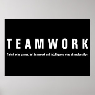 Teamwork Inspirational Quote Motivational Poster