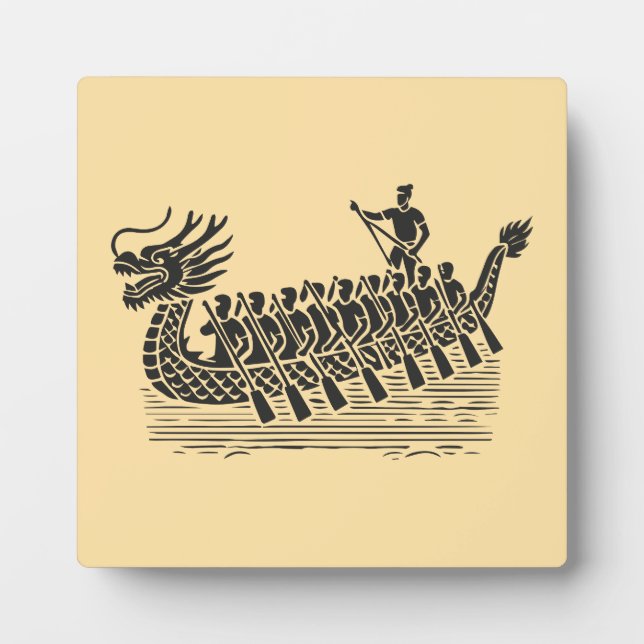Teamwork Makes the Stream Work, Dragon Boat Racing Plaque (Front)