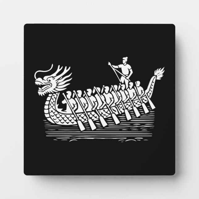 Teamwork Makes the Stream Work, Dragon Boat Racing Plaque (Front)