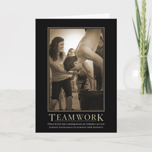 Teamwork Motivational Card (Front)