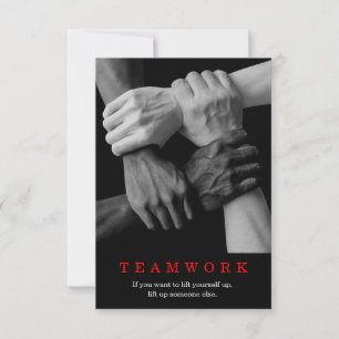 Teamwork Motivational Inspirational Quote Hands