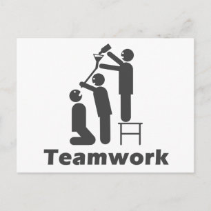 Teamwork - Motivational Merchandise Postcard