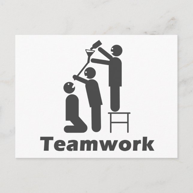 Teamwork - Motivational Merchandise Postcard (Front)