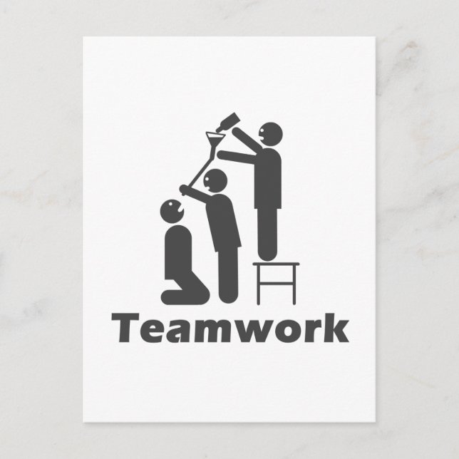 Teamwork - Motivational Merchandise Postcard (Front)