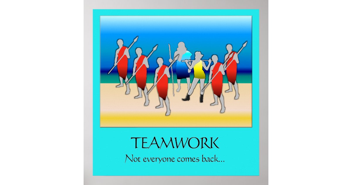 TEAMWORK POSTER | Zazzle