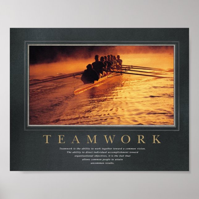 Teamwork Powerful Poster (Front)