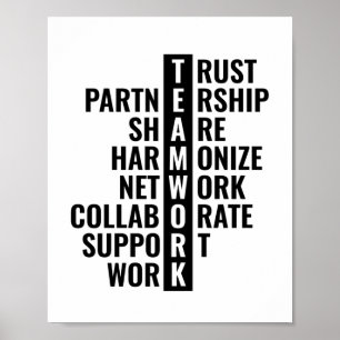 Teamwork Quote for Office and Home   Inspirational Poster