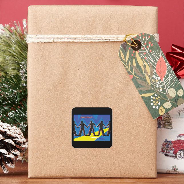 Teamwork Square Sticker (Creator Uploaded)