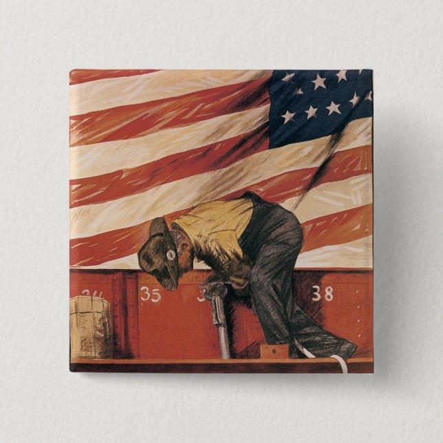 Teamwork Wins 15 Cm Square Badge (Front)