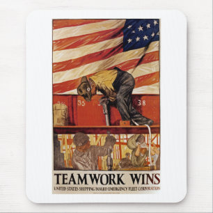 TeamWork Wins Mouse Mat