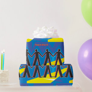 Teamwork Wrapping Paper