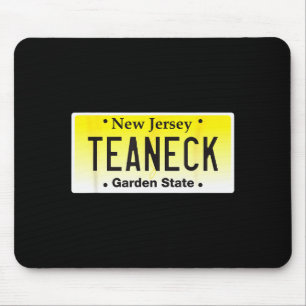 Teaneck New Jersey Hometown Nj License Plate Graph Mouse Mat