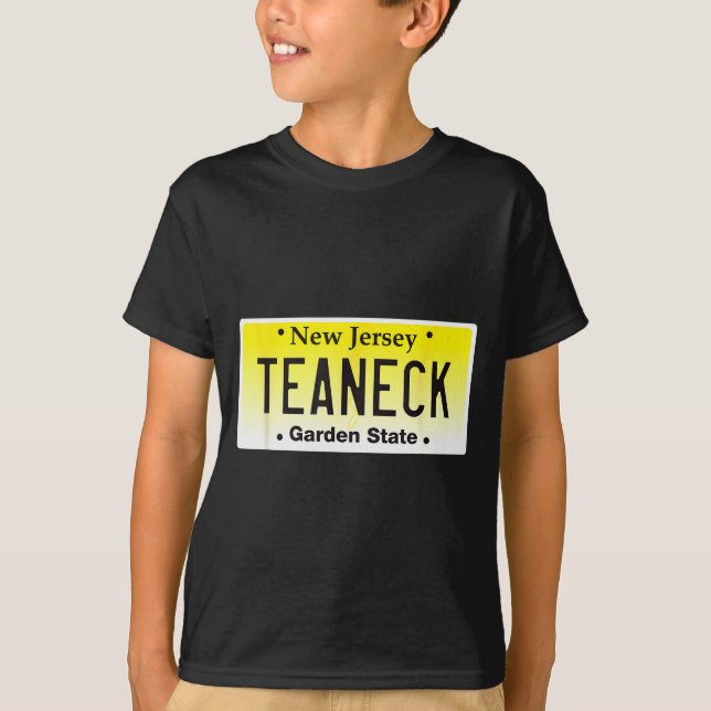 Teaneck New Jersey Hometown Nj License Plate Graph T-Shirt (Front)