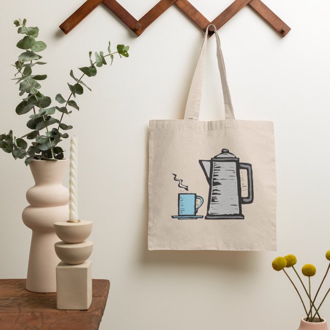Teapot And Cup Tote Bag (Creator Uploaded)