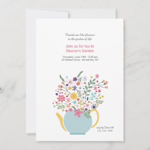 Teapot Arrangement Invitation