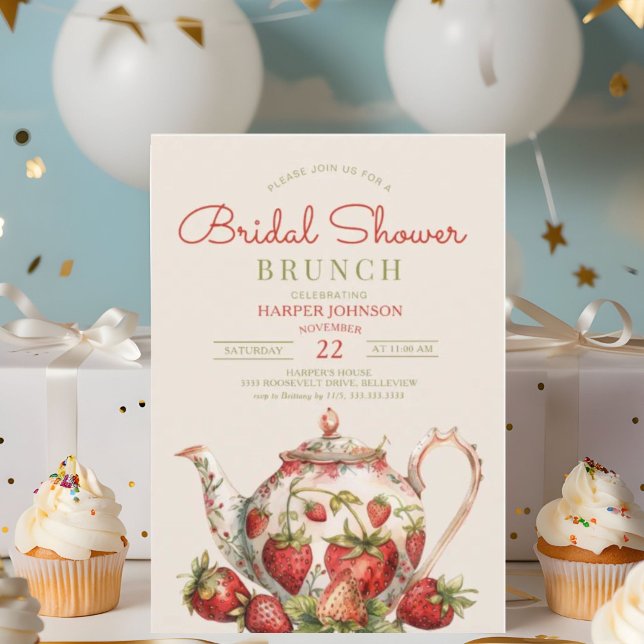Teapot Bridal Shower Bunch Invitation (Creator Uploaded)