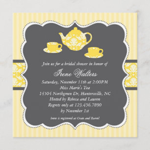 Teapot Bridal Shower Invitation