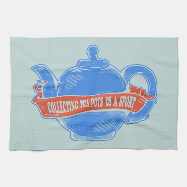 Teapot Collecting teapots Tea Towel (Horizontal)