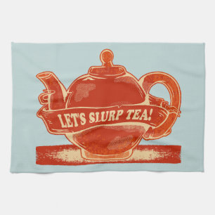 Teapot Funny Drinking Tea Tea Towel