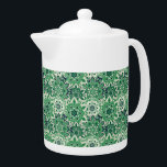 Teapot-Green Tile<br><div class="desc">This teapot is shown in white with a lovely green faux tile print.
Medium size shown.
Customise this item or buy as is.






Stock Print
freepik.com</div>