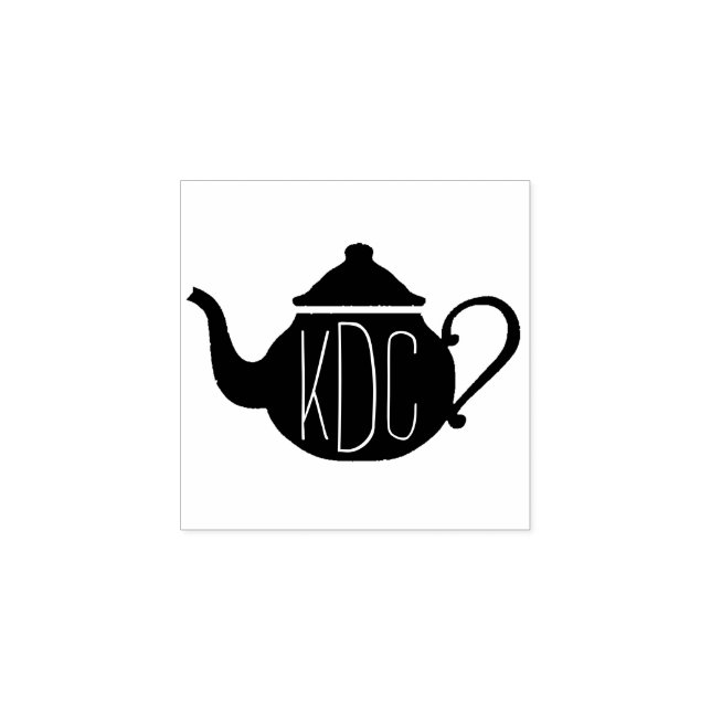 Teapot Monogram Art Stamp (Imprint)