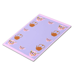 Teapot, Teacup, And Teakettle Notepad