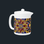 Teapot with Colombia Colours Design<br><div class="desc">Add a touch of Colombian elegance to your tea time with our stunning teapot featuring Colombia’s vibrant colours in a precious crystalline 3D gemstone effect design! This teapot is more than just a functional item; it's a celebration of Colombia's cultural pride, beautifully displayed through the striking design of the national...</div>