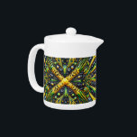 Teapot with Jamaican Colours Design<br><div class="desc">Add a splash of colour and culture to your tea collection with our teapot featuring a modern abstract design in vibrant Jamaican colours! This teapot is not just a functional kitchen item; it’s an artistic celebration of Jamaica’s rich heritage. The bold abstract design, infused with the iconic Jamaican colours, creates...</div>