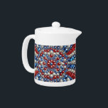 Teapot with Netherlands Colours Design<br><div class="desc">Serve tea in style with our exclusive teapot featuring Netherlands colours in a precious glittering gemstone 3D mosaic design! This elegant teapot combines the vibrant tricolor of the Netherlands with a stunning 3D mosaic effect, crafted from shimmering gemstones. The iconic Dutch flag colours, beautifully integrated into the design, are enhanced...</div>
