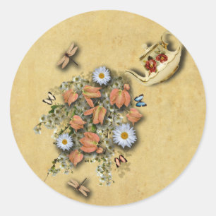 Teapot With Spring Things- Stickers