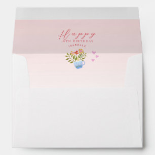 Teapots and Cups Birthday Envelope