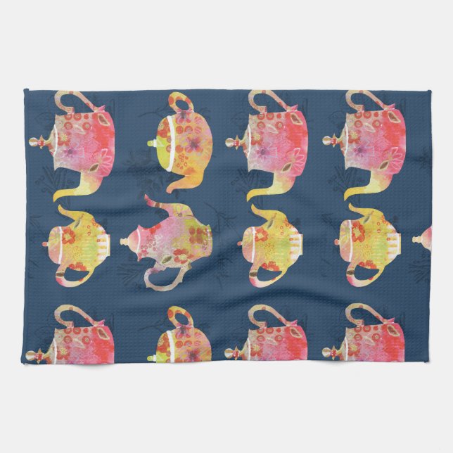 teapots kitchen towels (Horizontal)