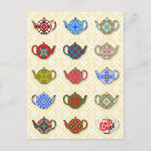 Teapots Postcard