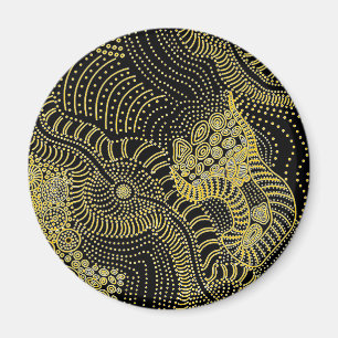 Tear Across Dotted Line - Aboriginal Graphic Magnet