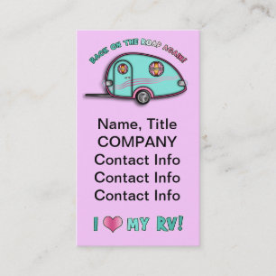Tear Drop RV Trailer Business Cards