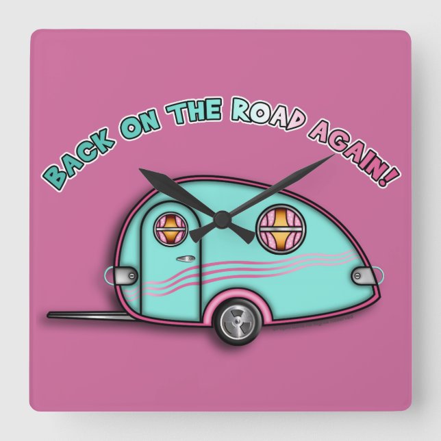 Tear Drop RV Trailer Clocks (Front)