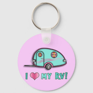 Tear Drop RV Trailer Keychains