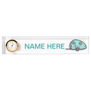 Tear Drop RV Travel Trailer NAME PLATES