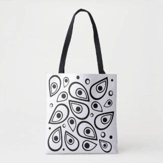 Tear Drops Abstract Tote Bag